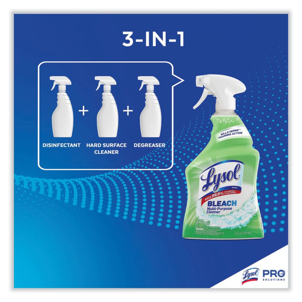 Multi-Purpose Cleaner with Bleach, 32 oz Spray Bottle, 12/Carton - Image 8