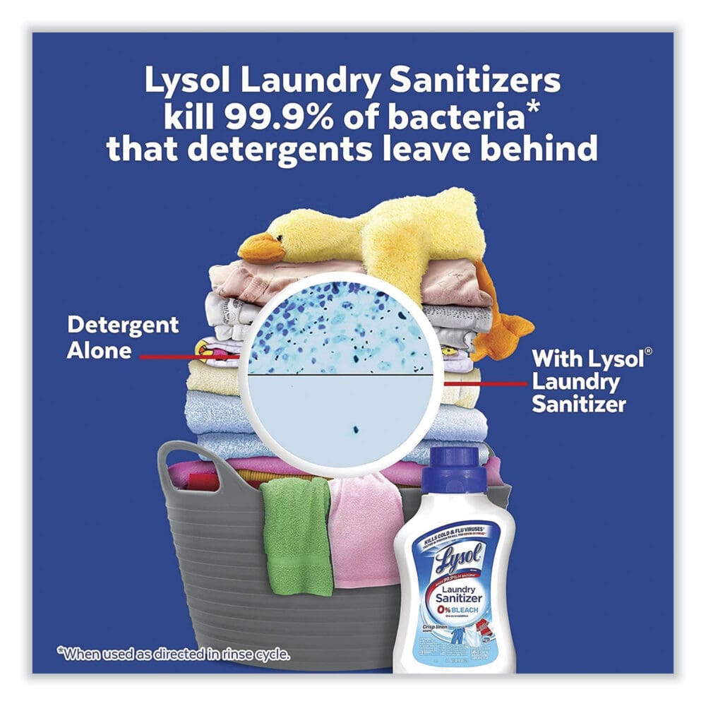Laundry Sanitizer, Liquid, Crisp Linen, 90 oz - Image 5
