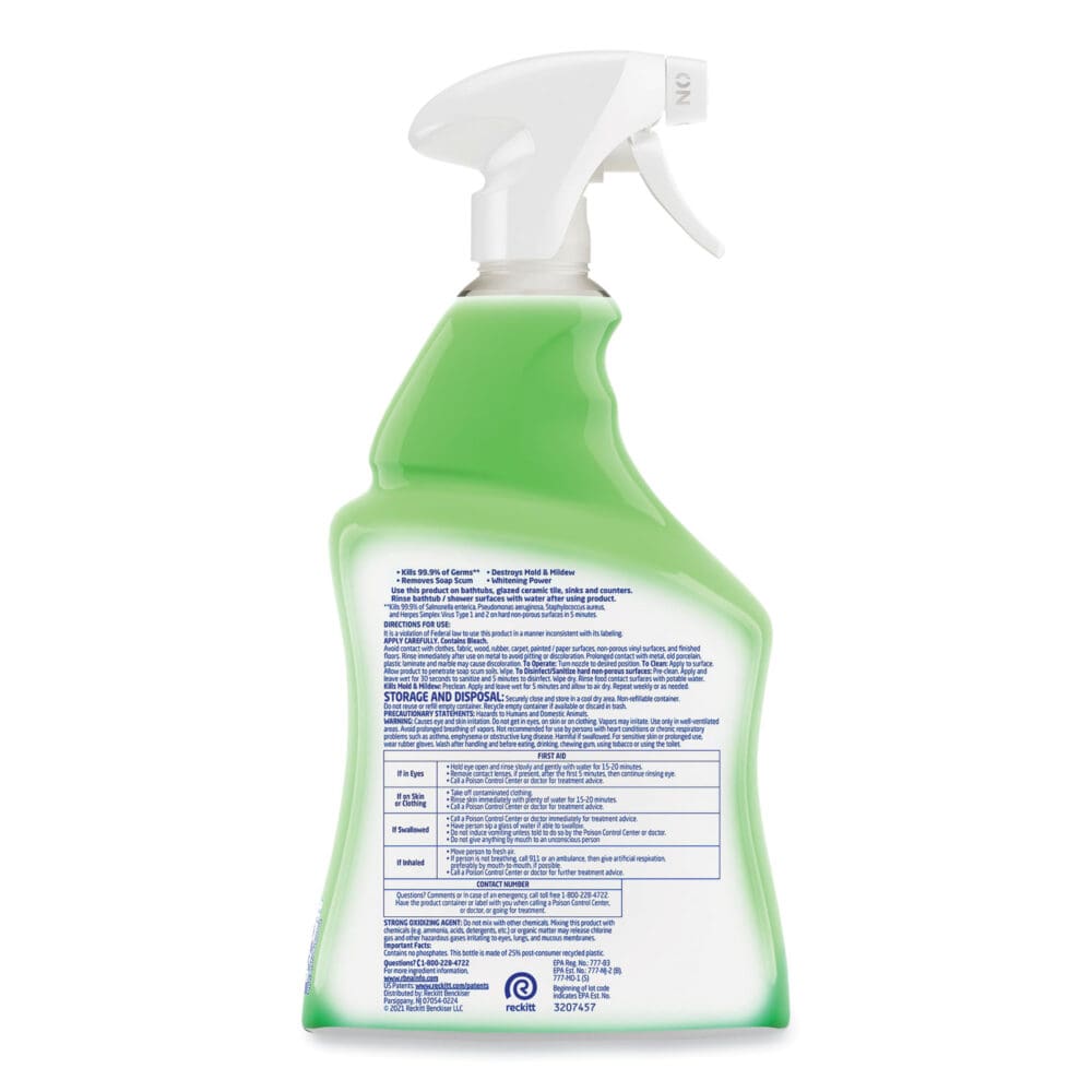 Multi-Purpose Cleaner with Bleach, 32 oz Spray Bottle, 12/Carton - Image 2