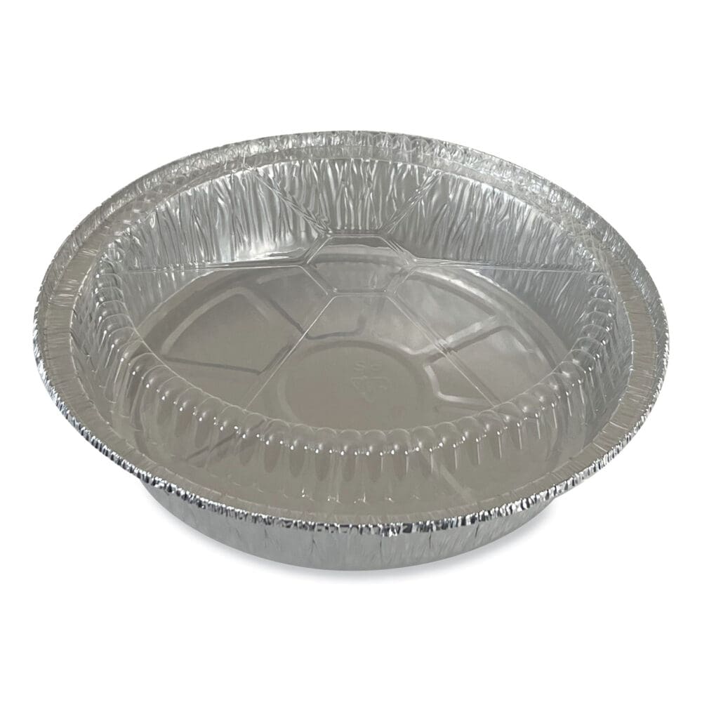 Round Aluminum To-Go Container Lids, Dome Lid, 9", Clear, Plastic, 500/Carton - Image 3
