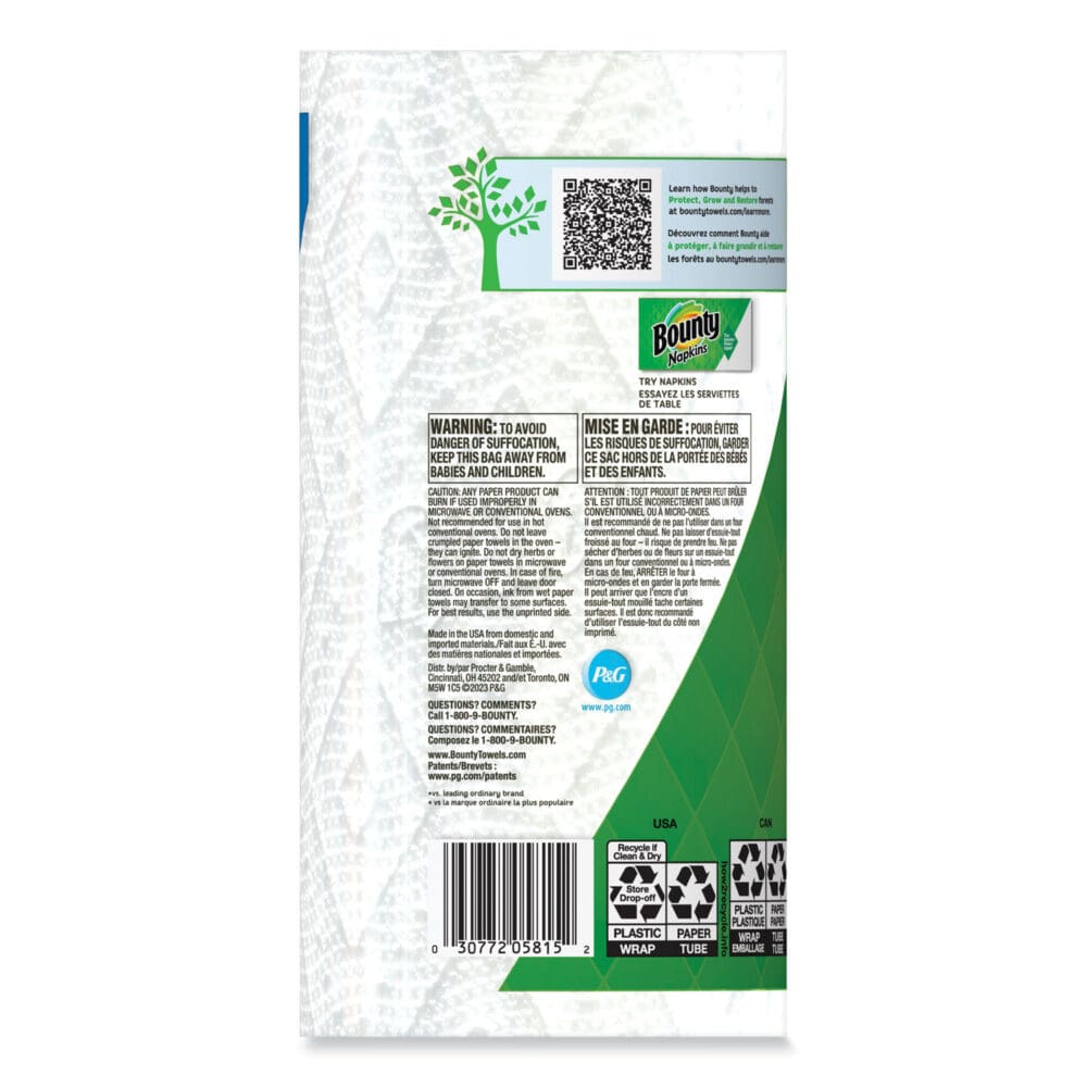 Select-a-Size Kitchen Roll Paper Towels, 2-Ply, 5.9 x 11, White, 90 Sheets/Double Roll, 24 Rolls/Carton - Image 8