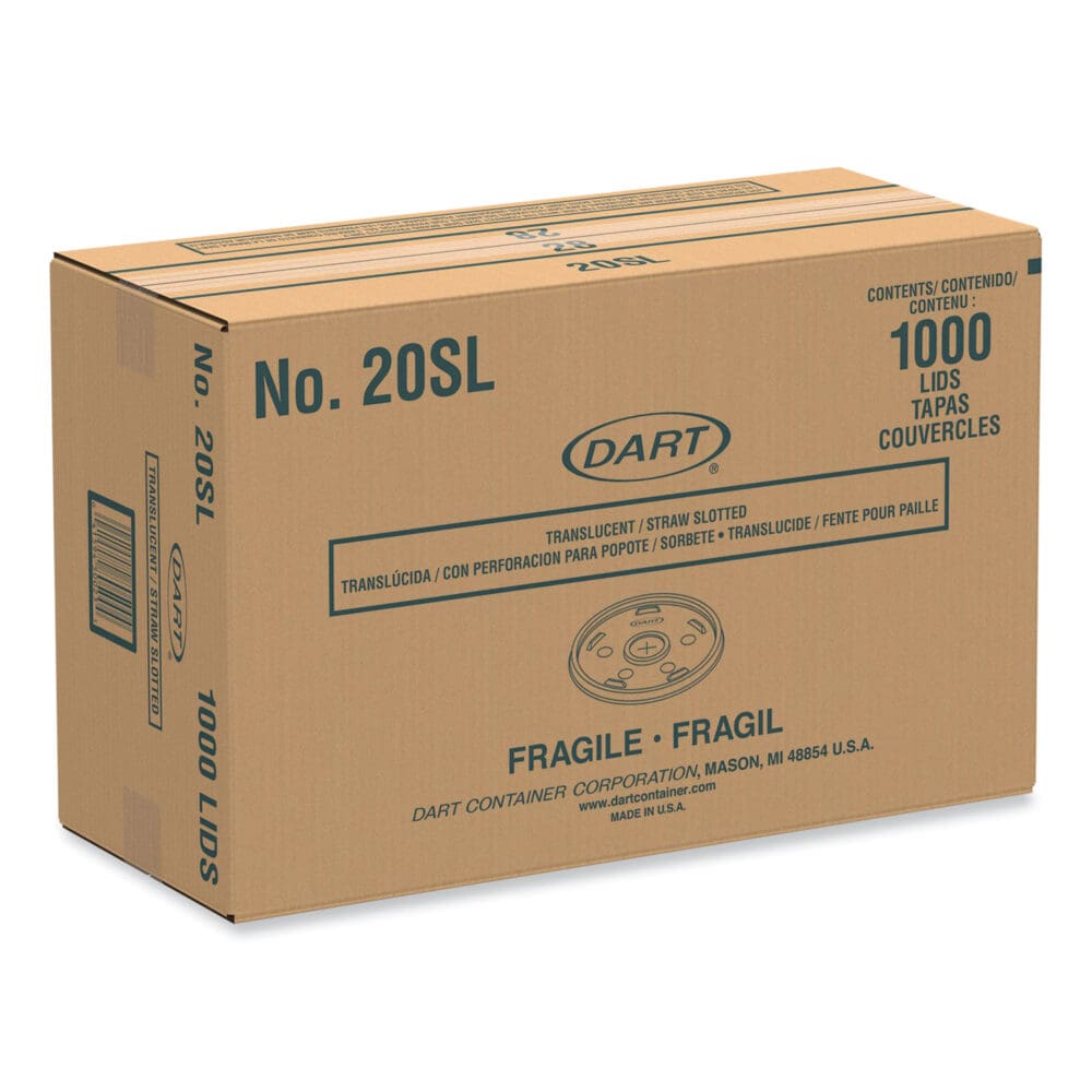 Cold Cup Lids, Fits 8 to 32 oz Cups/Containers, Translucent, 100/Sleeve, 10 Sleeves/Carton - Image 2