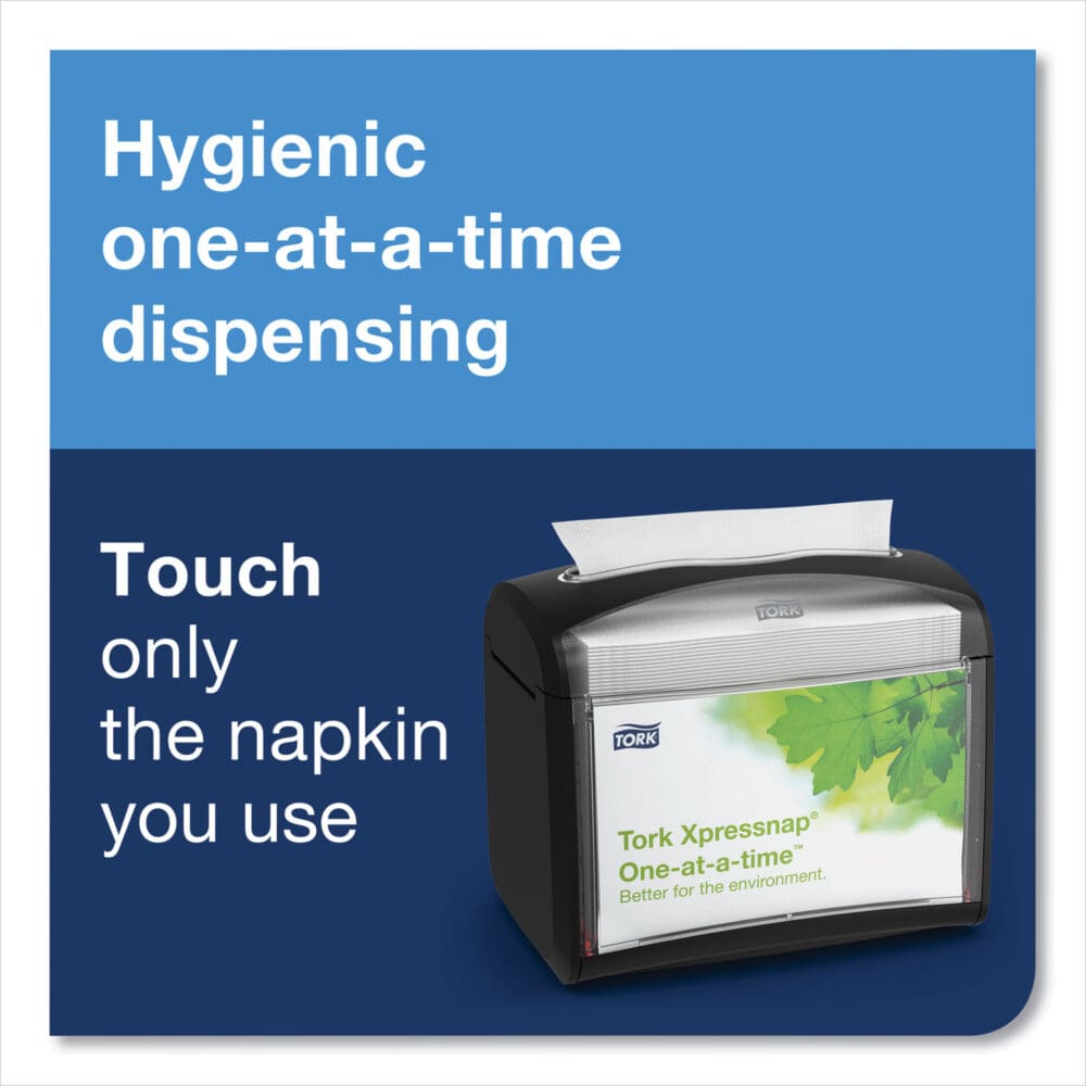 Xpressnap Tabletop Napkin Dispenser, 7.9 x 5.6 x 7.9, Black - Image 3