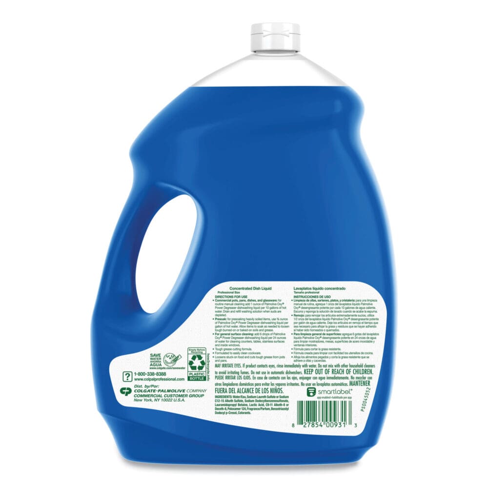 Professional Oxy Power Degreaser Liquid Dish Soap, Fresh Scent, 145 oz Bottle, 4/Carton - Image 5