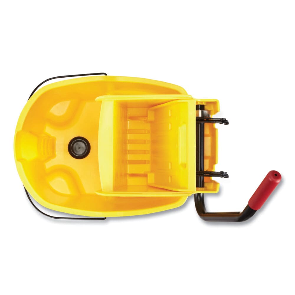 WaveBrake 2.0 Bucket/Wringer Combos, Side-Press, 26 qt, Plastic, Yellow - Image 4