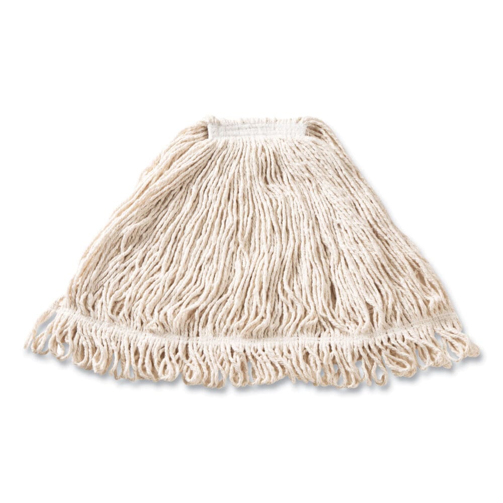 Super Stitch Blend Mop Head, Large, Cotton/Synthetic, White, 6/Carton - Image 2