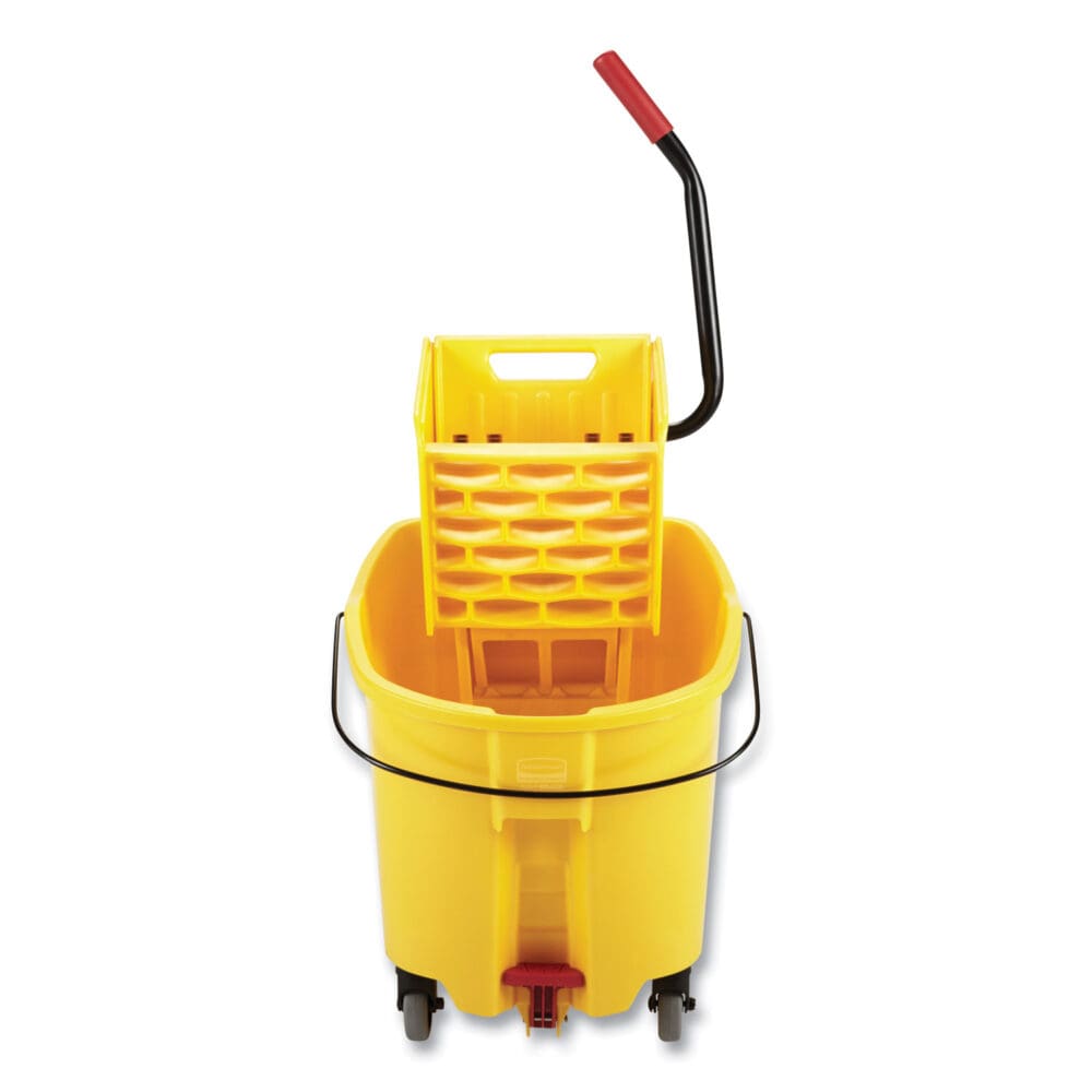 WaveBrake 2.0 Bucket/Wringer Combos, Side-Press, 44 qt, Plastic, Yellow - Image 2