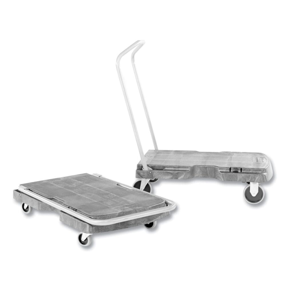 Utility-Duty Home/Office Cart, 250 lb Capacity, 20.5 x 32.5, Platform, Black - Image 2