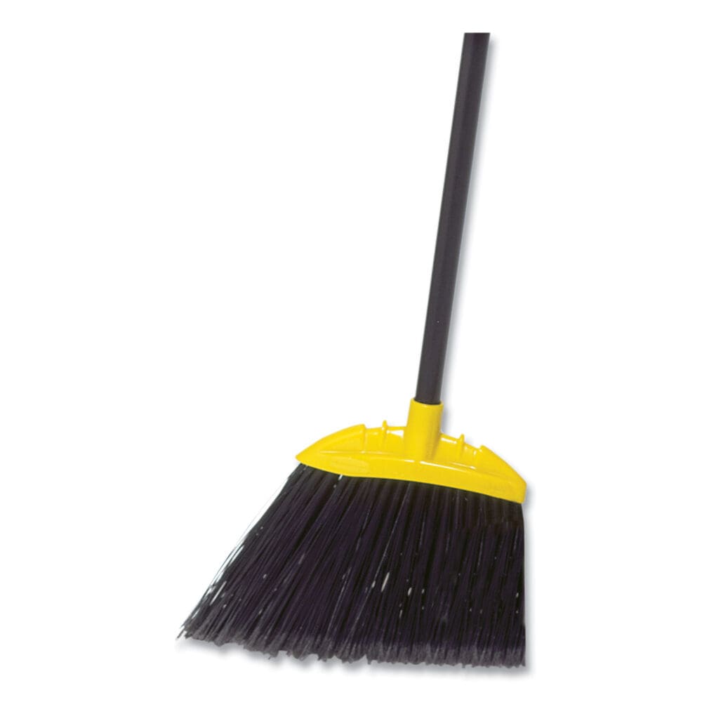 Jumbo Smooth Sweep Angled Broom, 46" Handle, Black/Yellow - Image 2