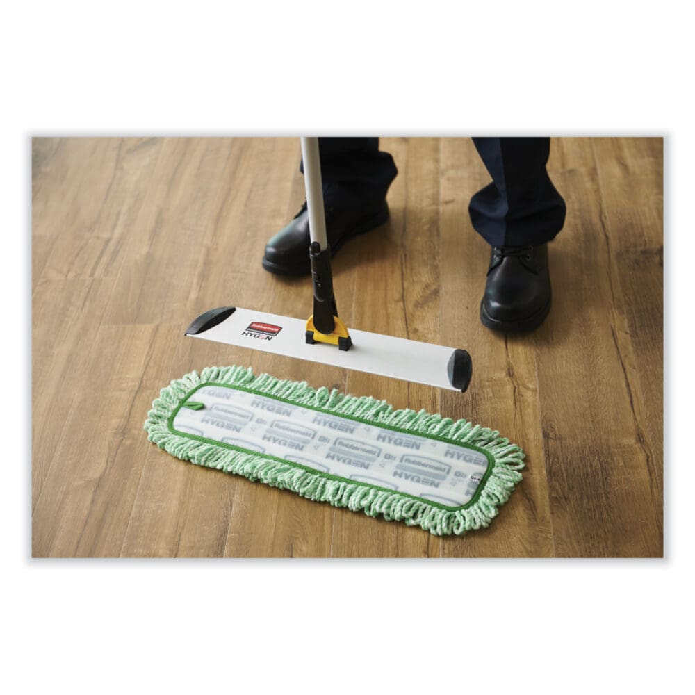 Dust Pad with Fringe, Microfiber, 18" Long, Green - Image 2