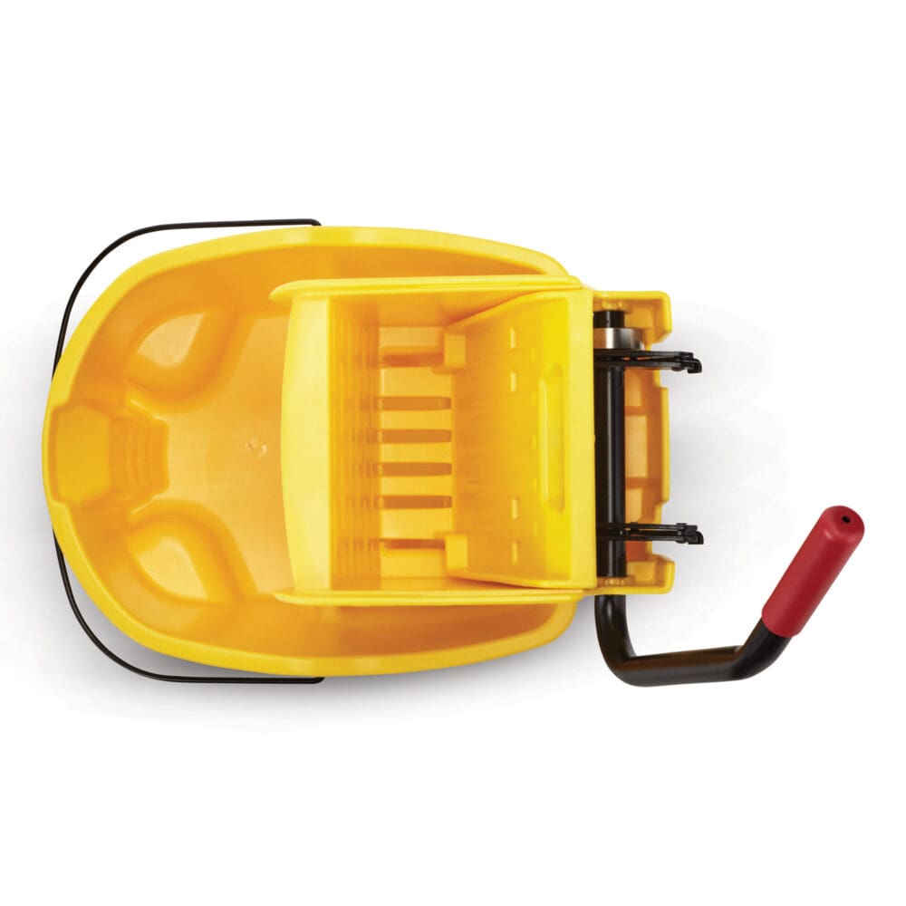 WaveBrake 2.0 Bucket/Wringer Combos, Side-Press, 35 qt, Plastic, Yellow - Image 5