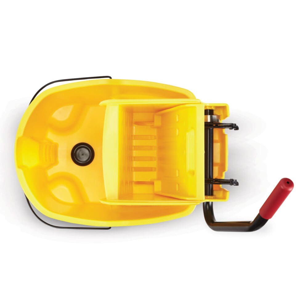 WaveBrake 2.0 Bucket/Wringer Combos, Side-Press, 44 qt, Plastic, Yellow - Image 3