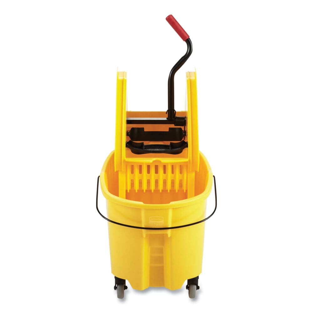 WaveBrake 2.0 Bucket/Wringer Combos, Down-Press, 35 qt, Plastic, Yellow - Image 10