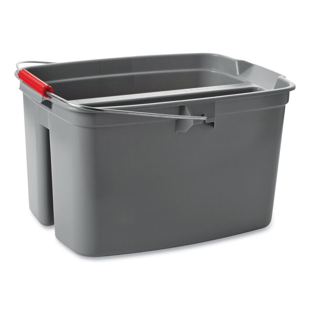 Double Utility Pail, 17 qt, Plastic, Gray - Image 4
