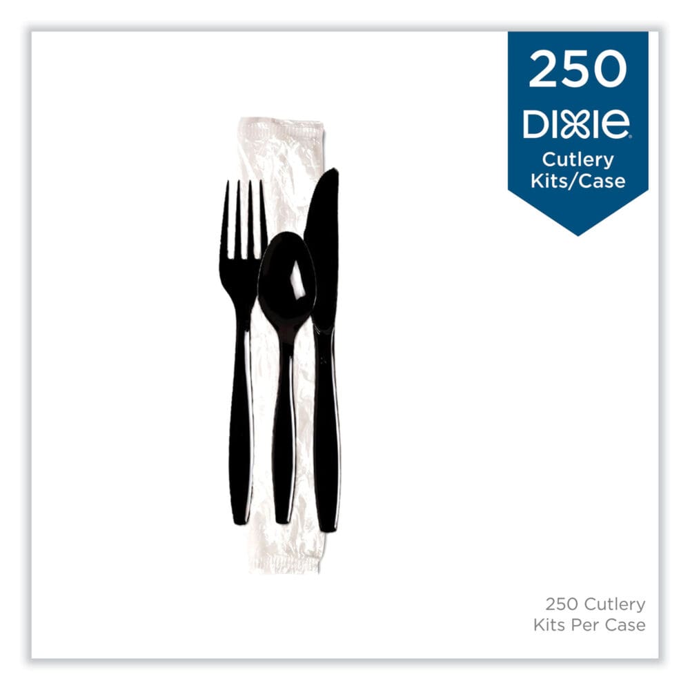 Individually Wrapped Heavyweight Cutlery Set, Fork/Knife/Spoon, 250/Carton - Image 2