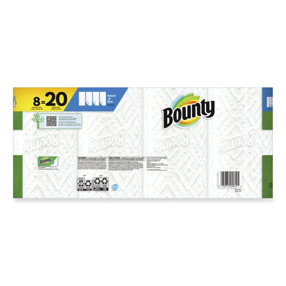 Select-a-Size Kitchen Roll Paper Towels, 2-Ply, 5.9 x 11, White, 113 Sheets/Double Plus Roll, 8 Rolls/Pack - Image 8