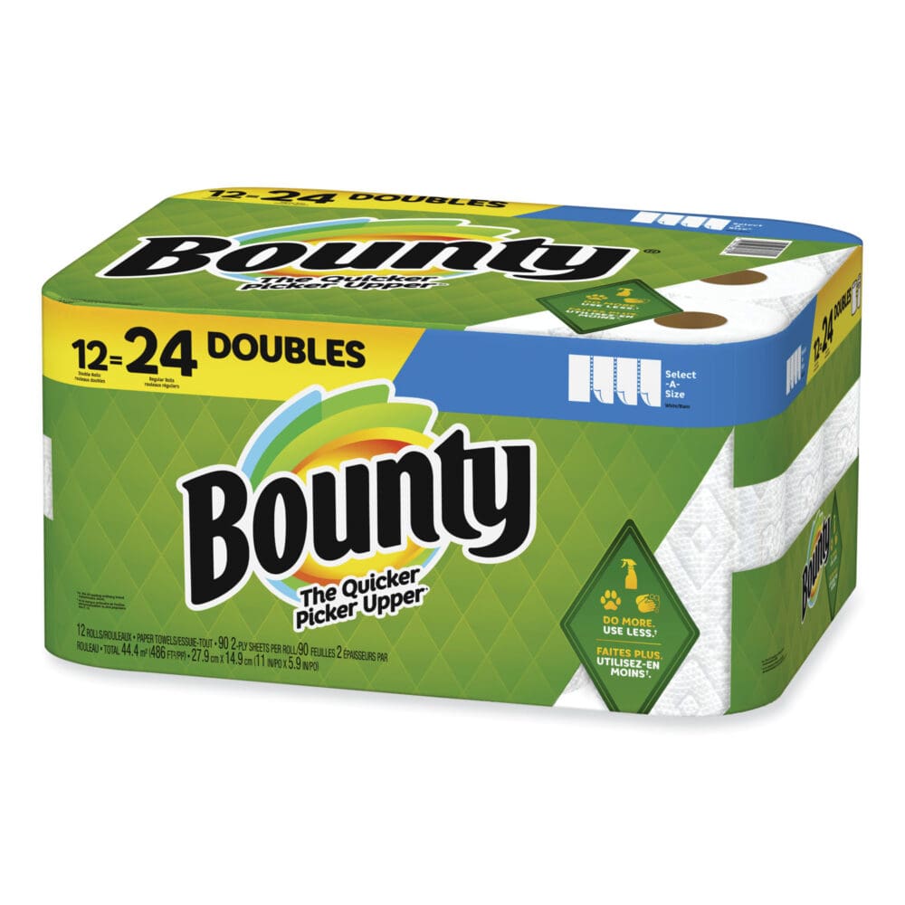 Select-a-Size Kitchen Roll Paper Towels, 2-Ply, 5.9 x 11, White, 90 Sheets/Double Roll, 12 Rolls/Carton - Image 3
