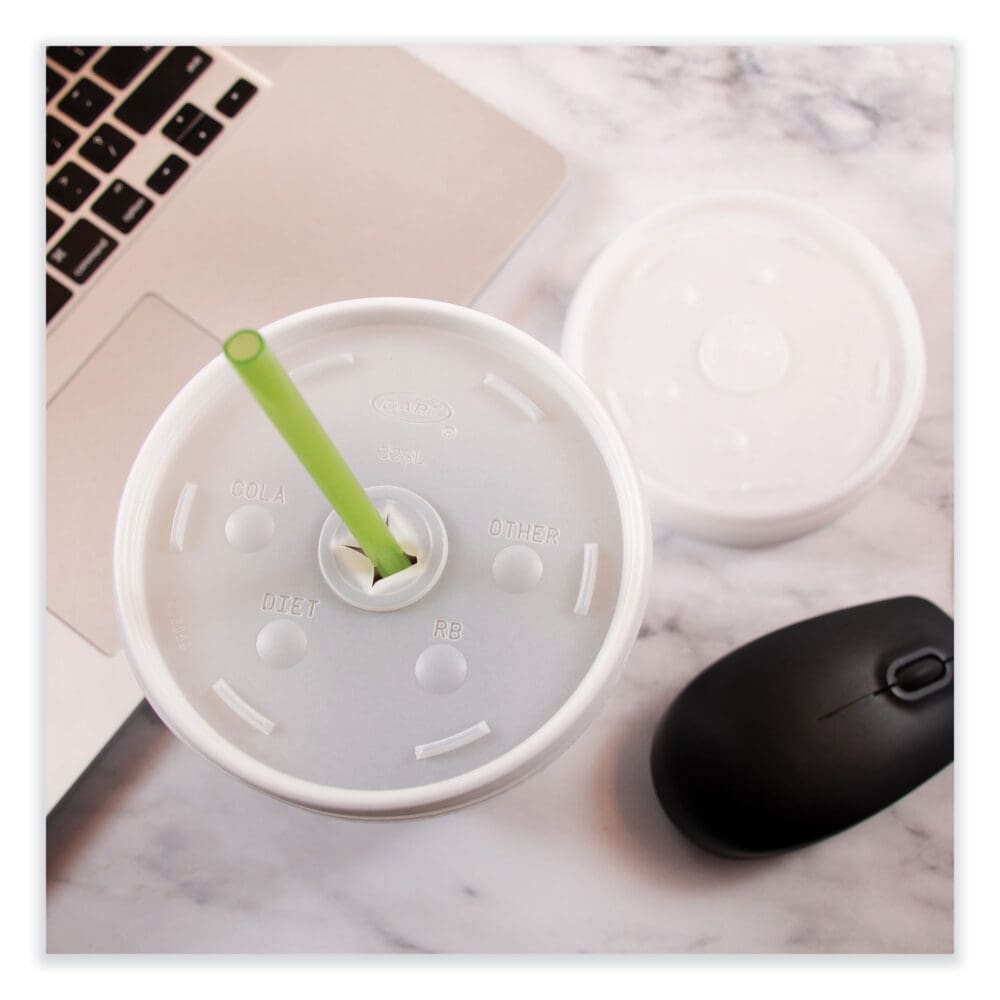 Lids for Foam Cups and Containers, Fits 32 oz, 44 oz, 60 oz Cups, Translucent, 1,000/Carton - Image 2