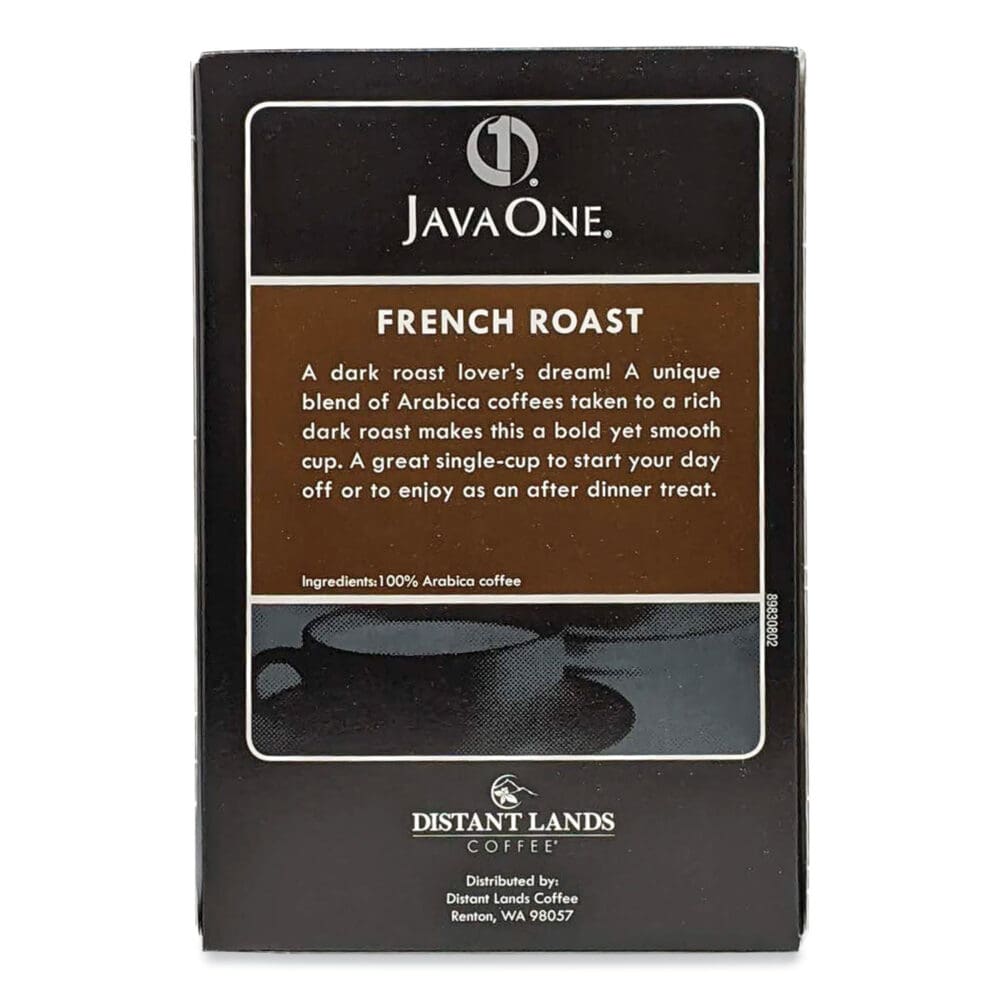 Coffee Pods, French Roast, Single Cup, 14/Box - Image 3