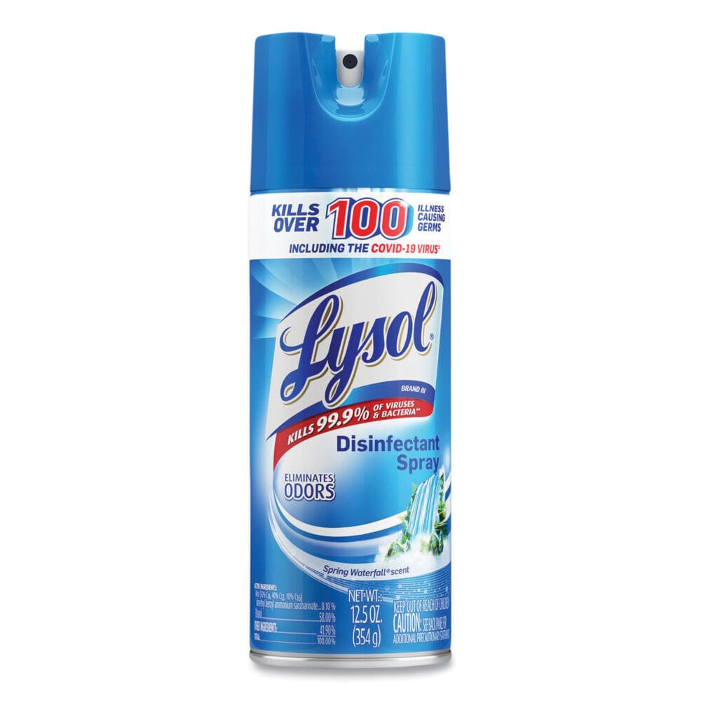 Disinfectant Spray, Spring Waterfall Scent, 12.5 oz Aerosol Spray