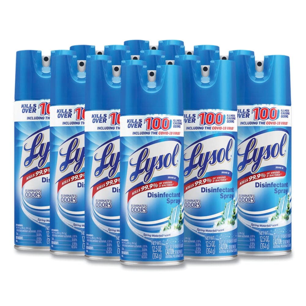 Disinfectant Spray, Spring Waterfall Scent, 12.5 oz Aerosol Spray - Image 11