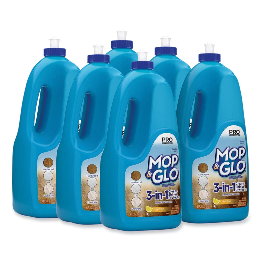 Triple Action Floor Shine Cleaner, Fresh Citrus Scent, 64 oz Bottle, 6/Carton - Image 8
