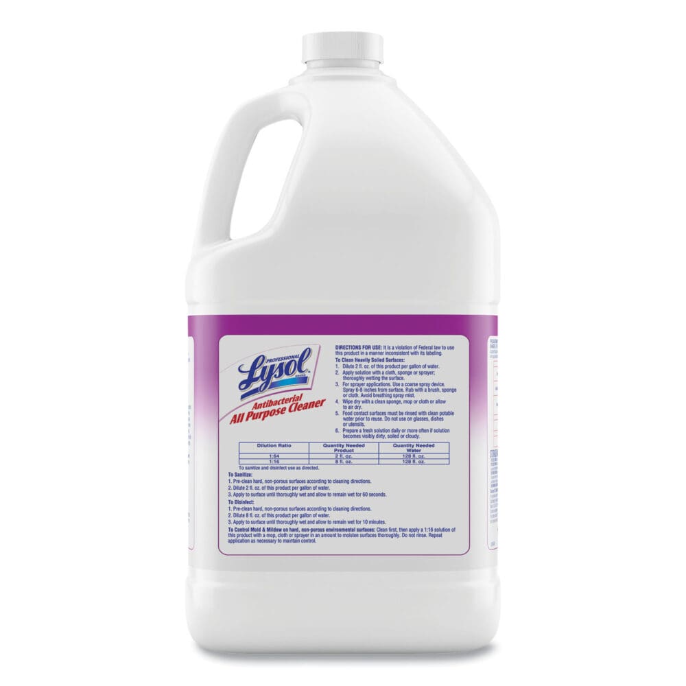 Antibacterial All-Purpose Cleaner Concentrate, 1 gal Bottle, 4/Carton - Image 2
