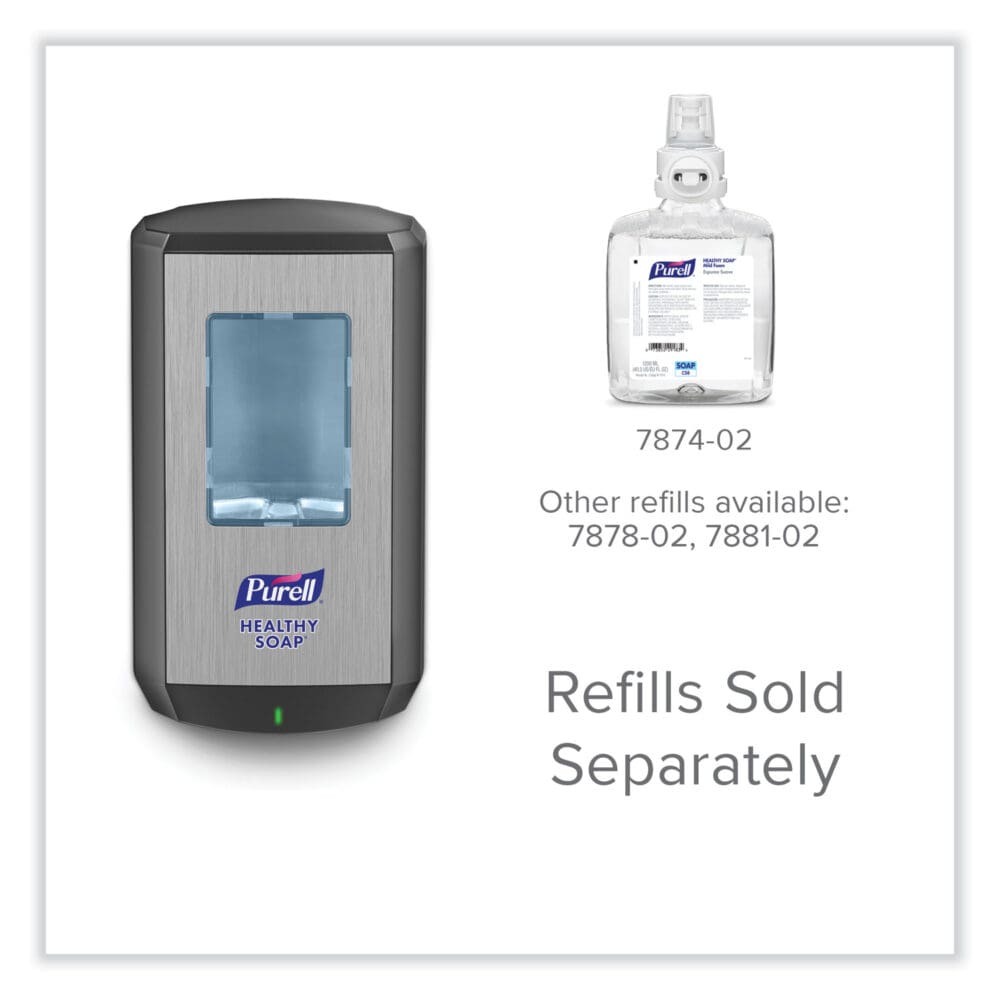 CS8 Soap Dispenser, 1,200 mL, 5.79 x 3.93 x 10.31, Graphite - Image 7