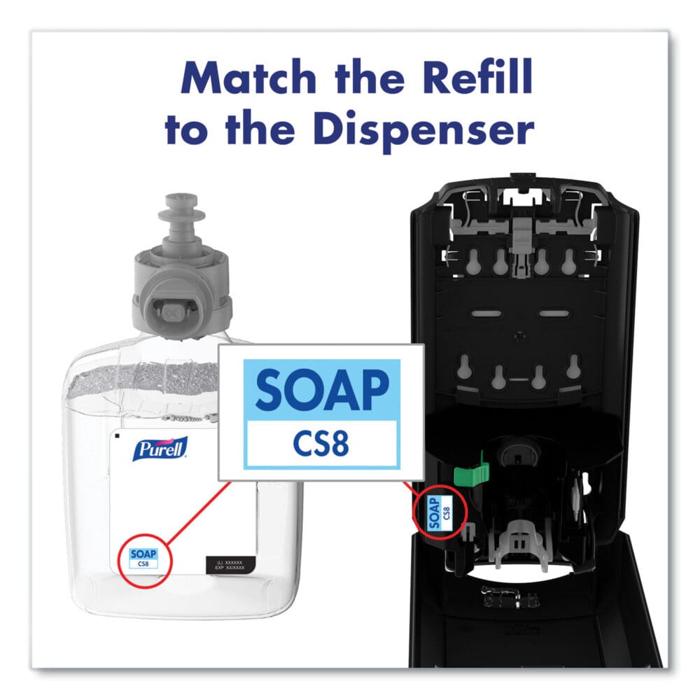 Professional HEALTHY SOAP Mild Foam, Fragrance-Free, 1,200 mL, For CS8 Dispensers, 2/Carton - Image 6