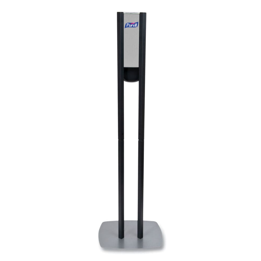 ES8 Hand Sanitizer Floor Stand with Dispenser, 1,200 mL, 13.5 x 5 x 28.5, Graphite/Silver - Image 4
