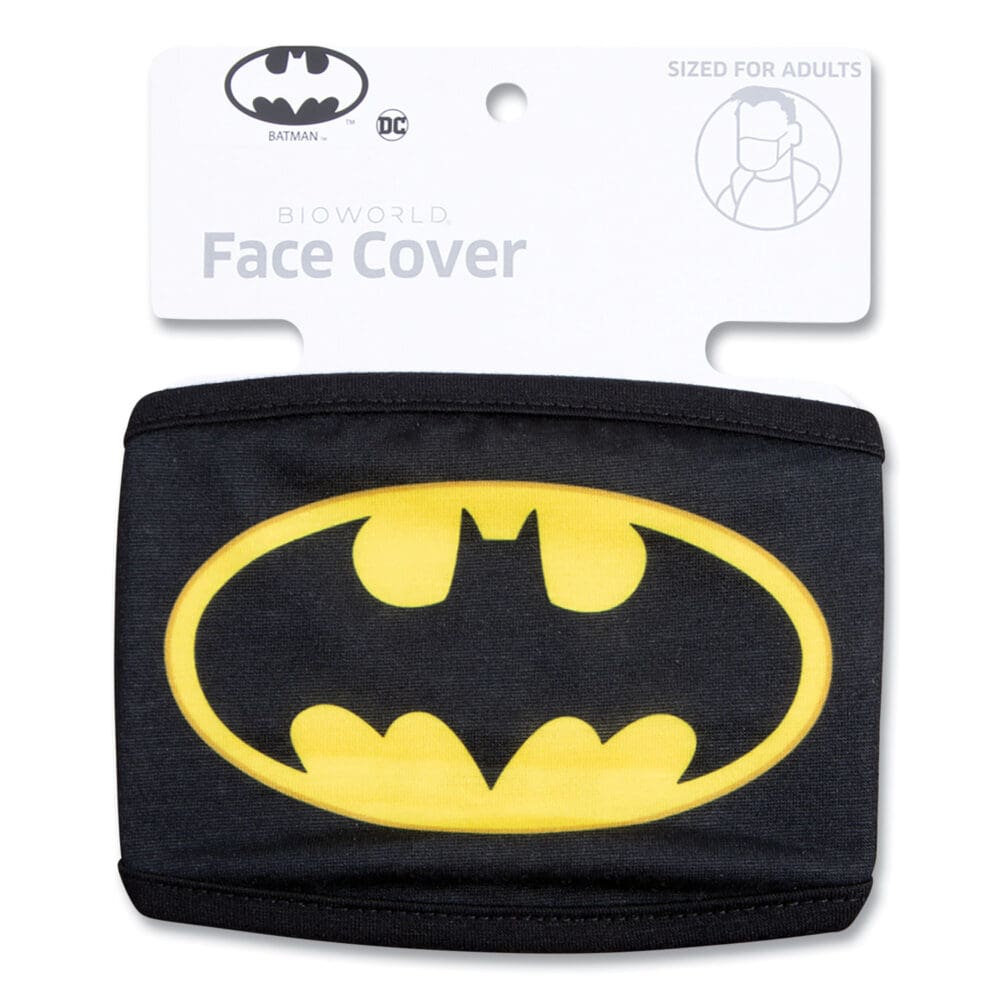 Cloth Face Mask, Batman Logo Print, Cotton/Polyester/Spandex, Adult - Image 2