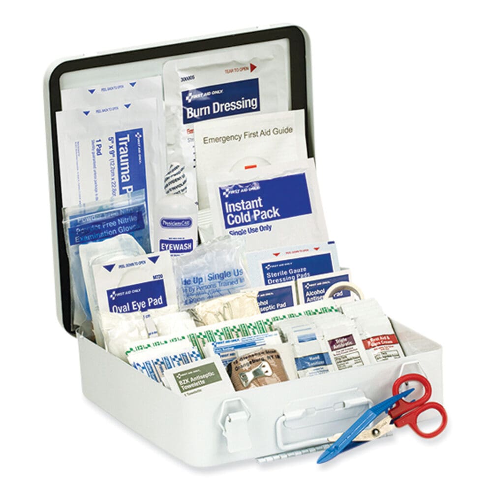 ANSI 2021 Type III First Aid Kit for 50 People, 184 Pieces, Metal Case - Image 3