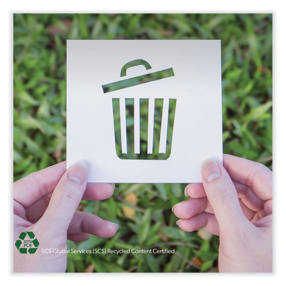 Eco Blend Max Can Liners, 40 to 45 gal, 0.8 Mil, 40" x 46", Blue, 25 Bags/Roll, 6 Rolls/Carton - Image 5