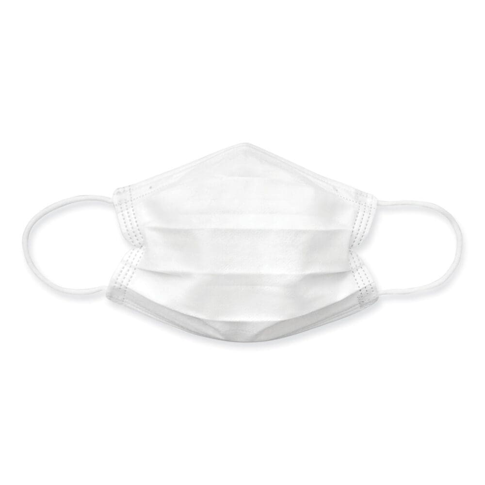 Earloop Disposable Face Mask, 3-Ply Non-Woven, Large, 7/Pack - Image 2