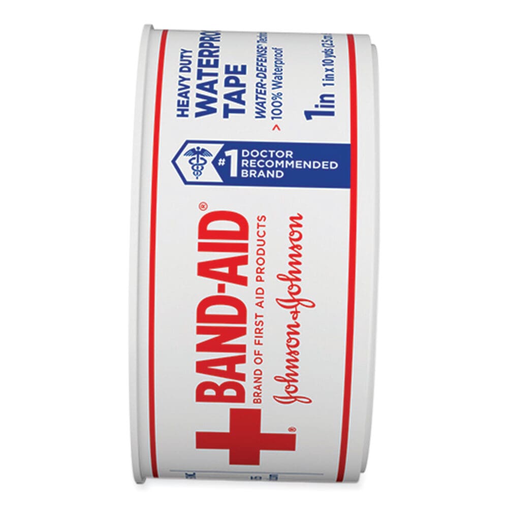 Water Block Waterproof Medical Tape, Dry Rubber, 1 x 10 yds, White - Image 5