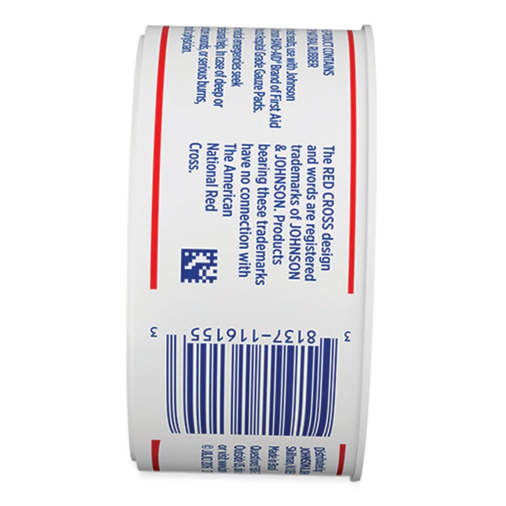 Water Block Waterproof Medical Tape, Dry Rubber, 1 x 10 yds, White - Image 2