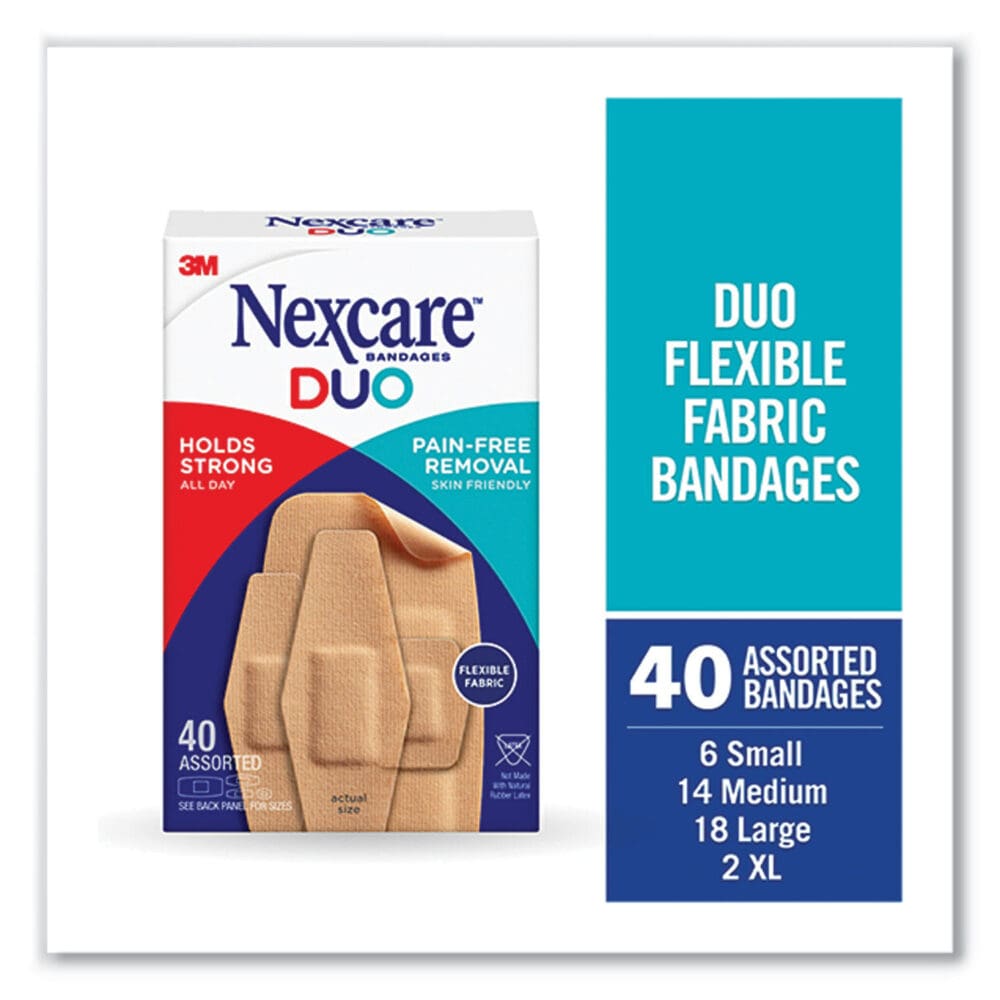 DUO Bandages, Plastic, Assorted Sizes, 40/Pack - Image 9