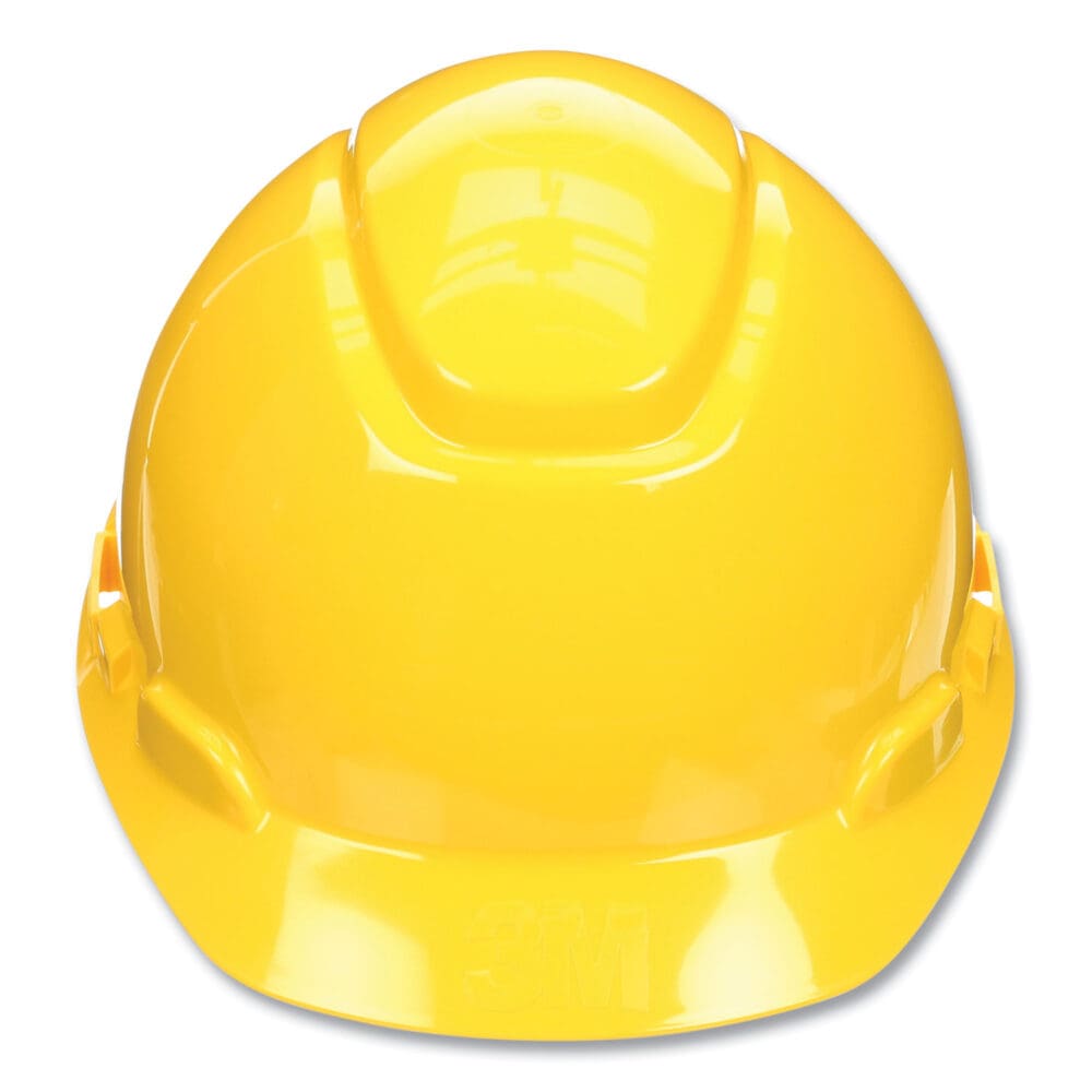 SecureFit Hard Hat with Uvicator, Four-Point Ratchet Suspension, Yellow - Image 2