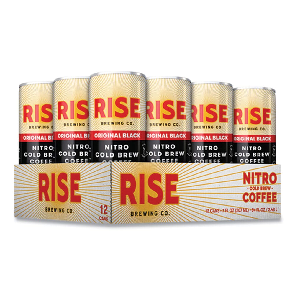 Nitro Cold Brew Latte, Original Black, 7 oz Can, 12/Carton - Image 2