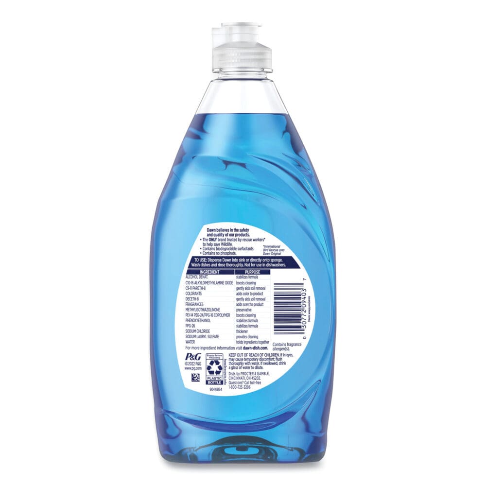 Ultra Liquid Dish Detergent, Original Scent, 18 oz Pour Bottle, 10/Carton - Image 2