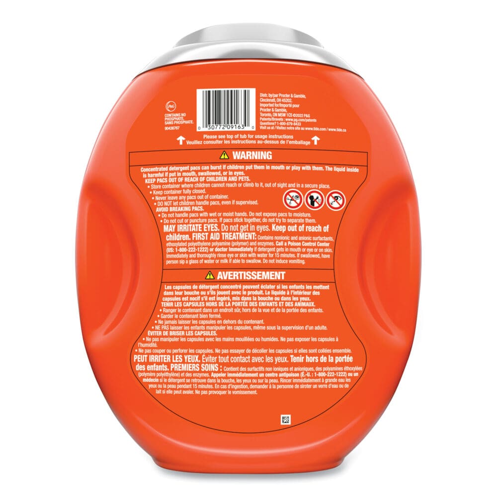 Hygienic Clean Heavy 10x Duty Power Pods, Original Scent, 76 oz Tub, 45 Pods, 4/Carton - Image 4