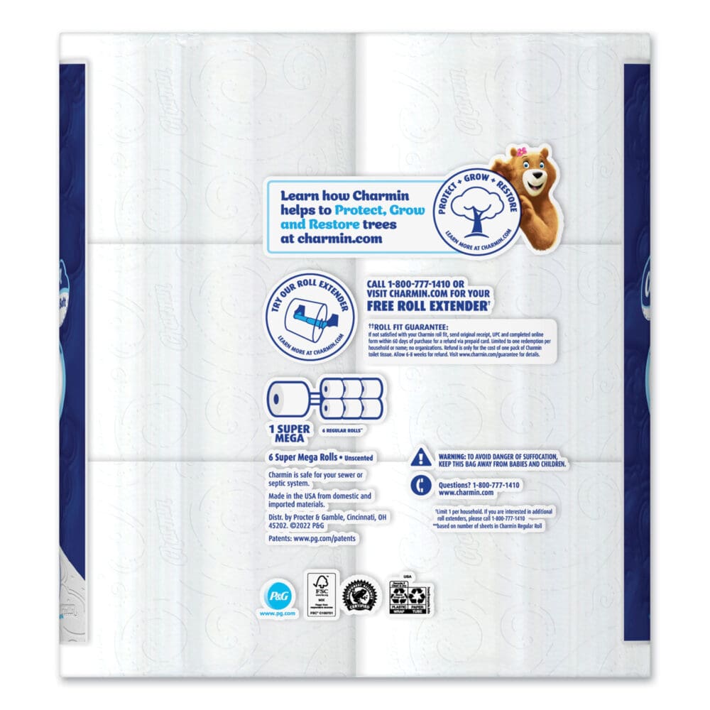 Ultra Soft Bathroom Tissue, Septic-Safe, 2-Ply, White, 336 Sheets/Roll, 18 Rolls/Carton - Image 2