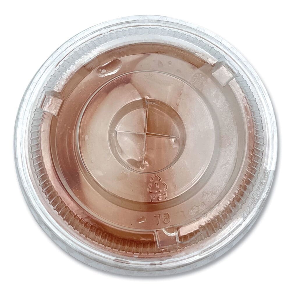Crystal-Clear Cold Cup Straw-Slot Lids, Fits 9 oz to 10 oz Cups, Clear, 100/Pack - Image 4