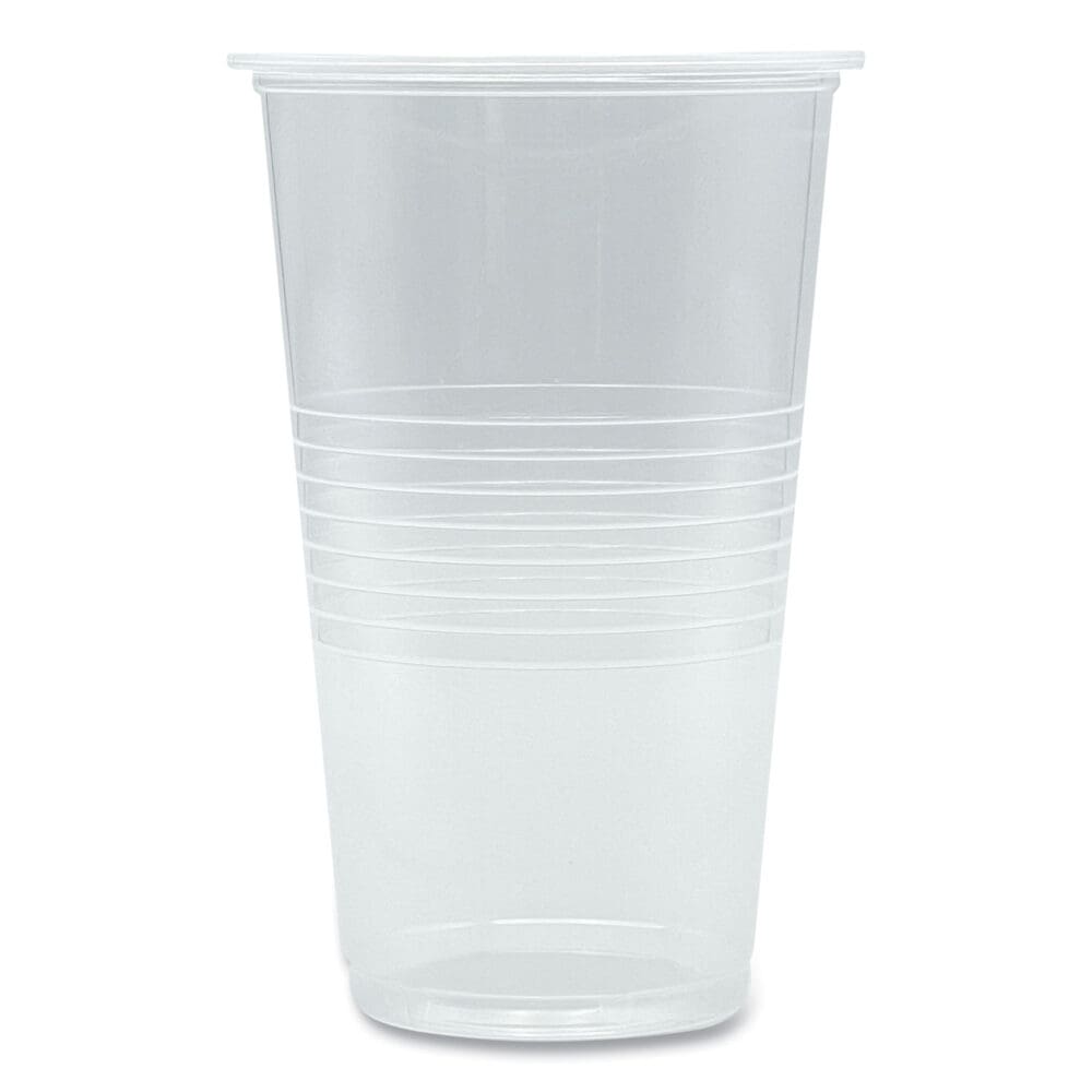 Translucent Plastic Cold Cups, 20 oz, Clear, 50/Pack - Image 4