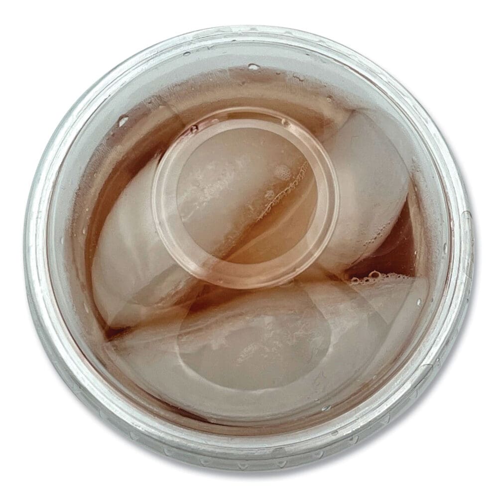 PET Cold Cup Dome Lids, Fits 9 oz to 10 oz PET Cups, Clear, 100/Pack - Image 4