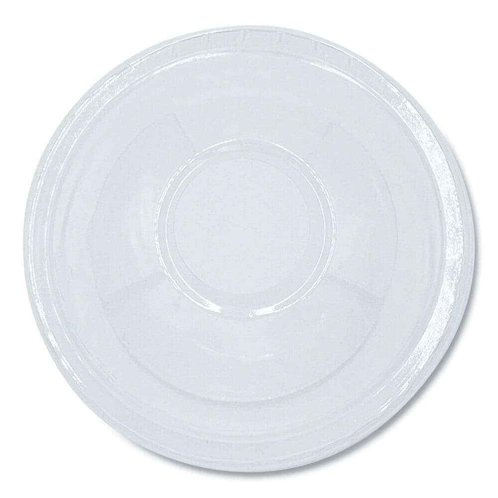 PET Cold Cup Dome Lids, Fits 9 oz to 10 oz PET Cups, Clear, 100/Pack - Image 3
