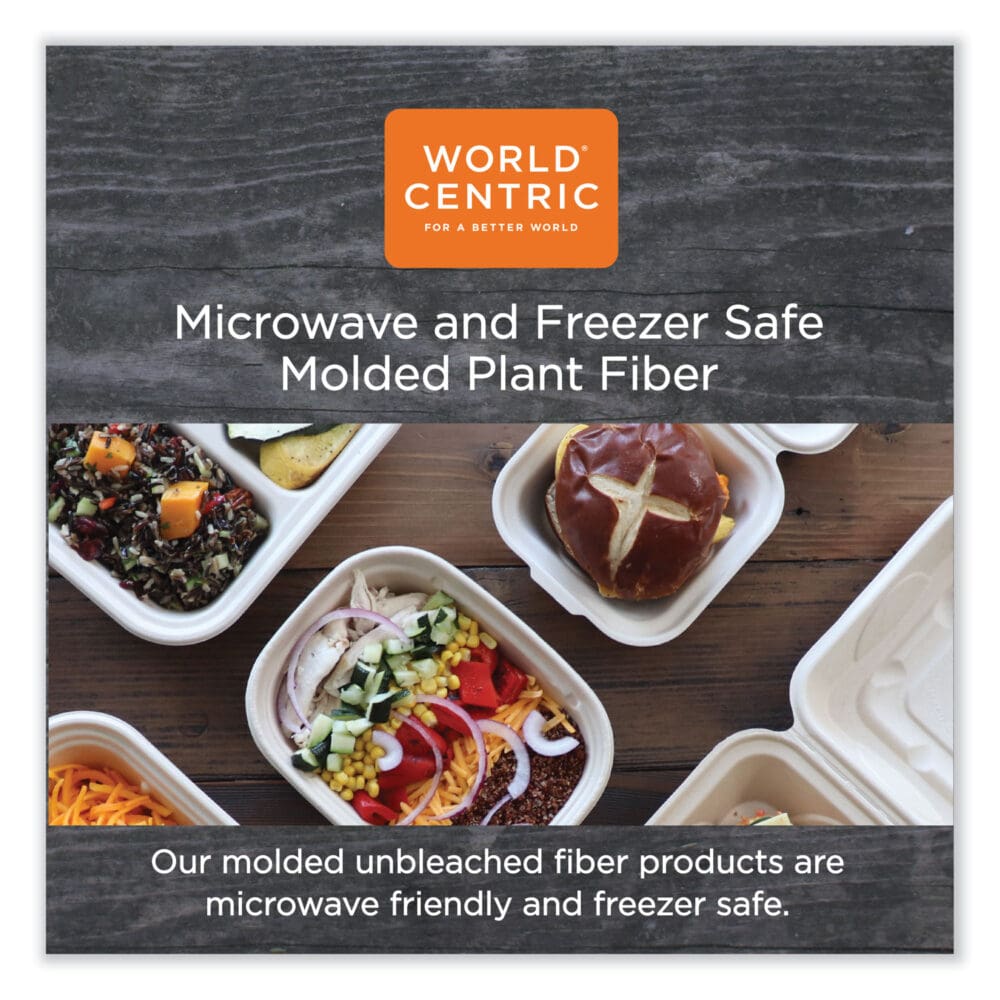 Fiber Bowls, Burrito Bowl, 24 oz, 8 x 5.3 x 1.6, Natural, Paper, 400/Carton - Image 3