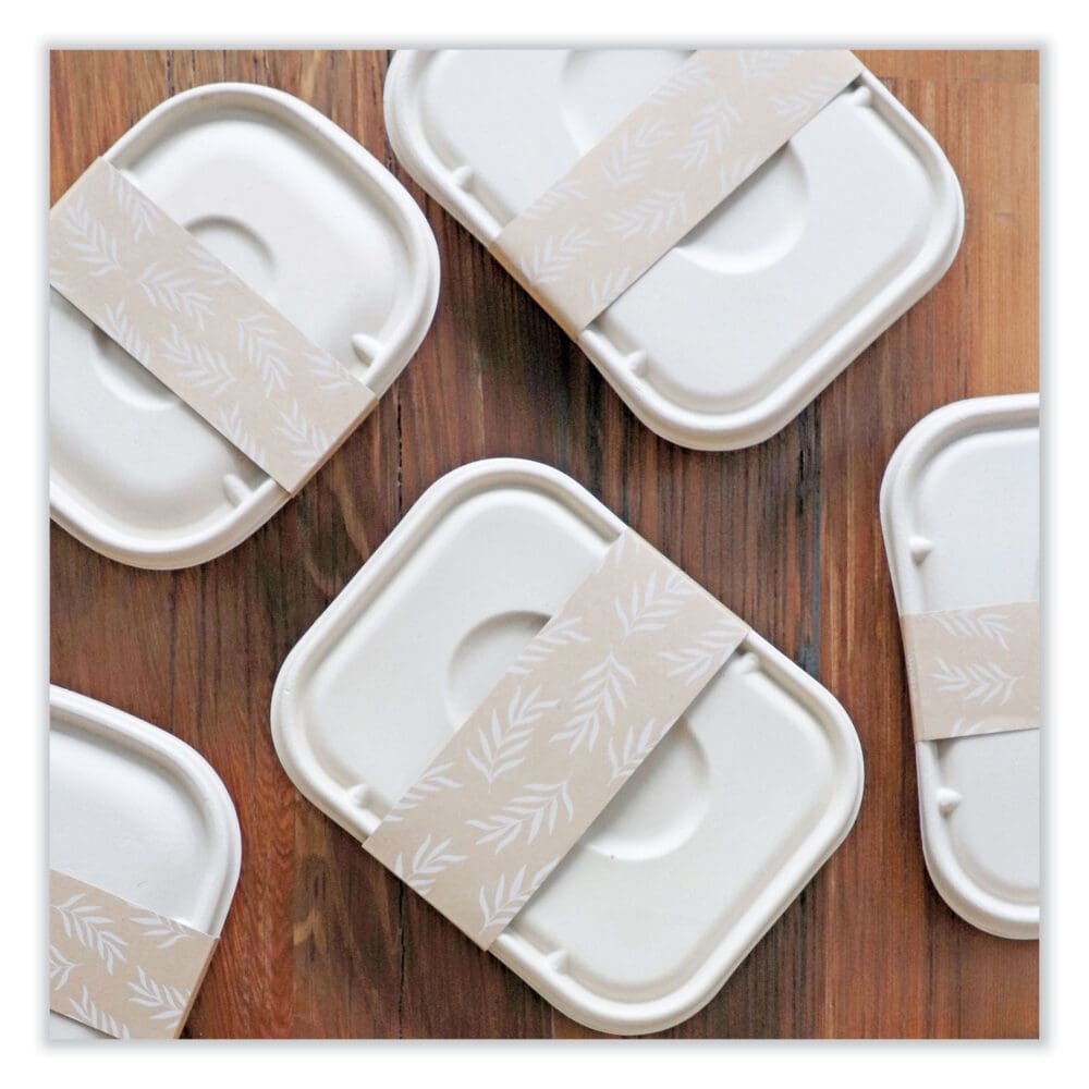 Fiber Containers, 60 oz, 7.5 x 9.8 x 2.7, Natural, Paper, 400/Carton - Image 2