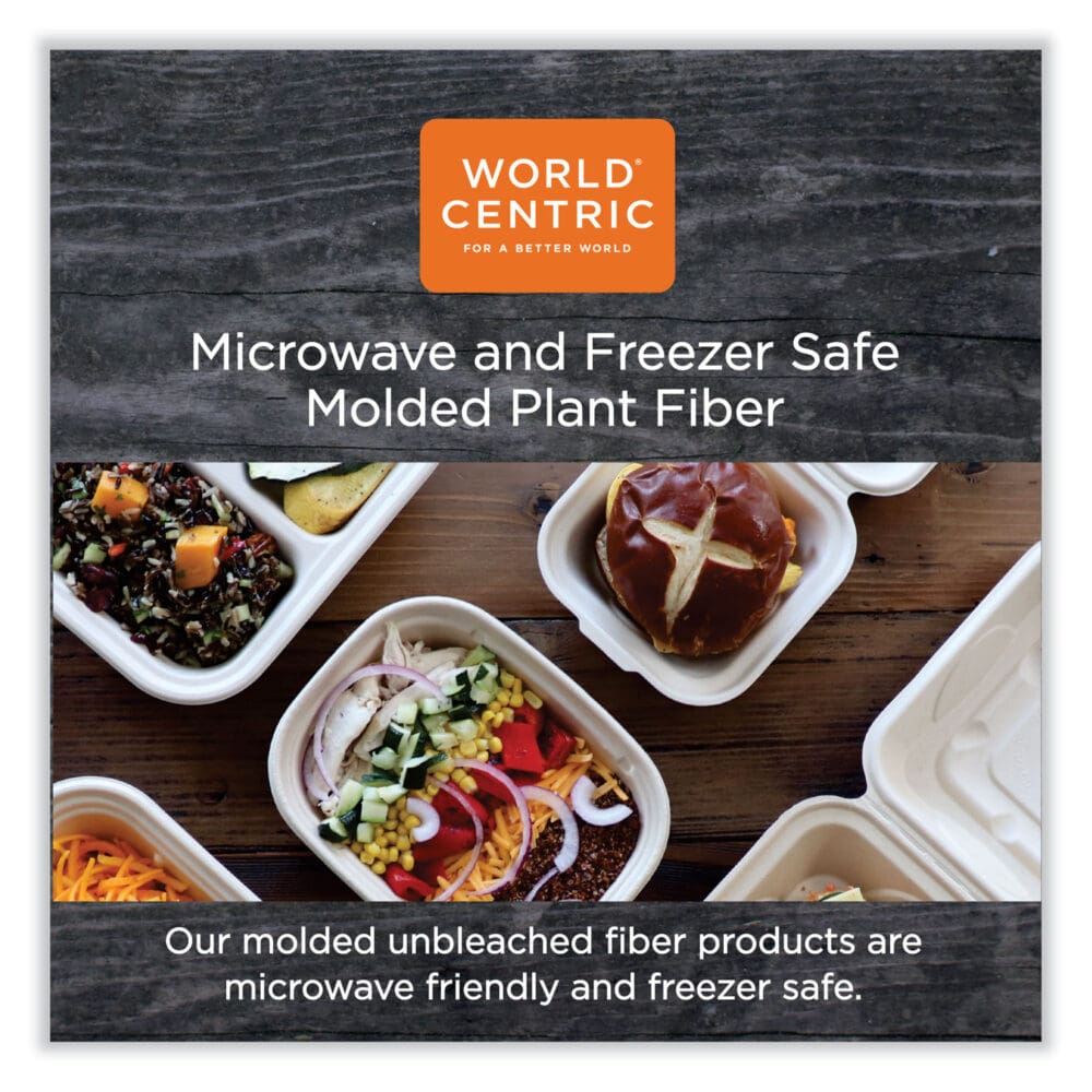 Fiber Hinged Containers, Hoagie Box, 9.2 x 6.4 x 3.1, Natural, Paper, 500/Carton - Image 3