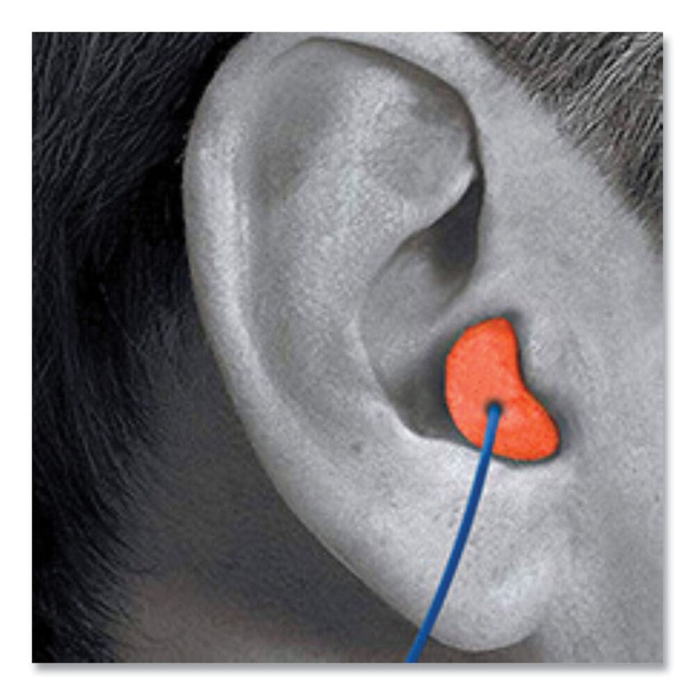 X-TREME Corded Disposable Earplugs, Corded, One Size Fits Most, 32 dB, Orange, 1,000/Carton - Image 4